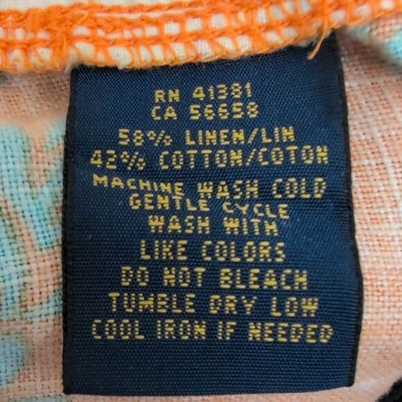 Polo Ralph Lauren Tropical Floral Shorts Size 8 Linen Blend Classic Summer - Picture 4 of 12